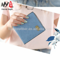 New style pure color folding square short wallet